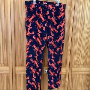 Old Navy Navy Blue Lobster Print Cropped Pants